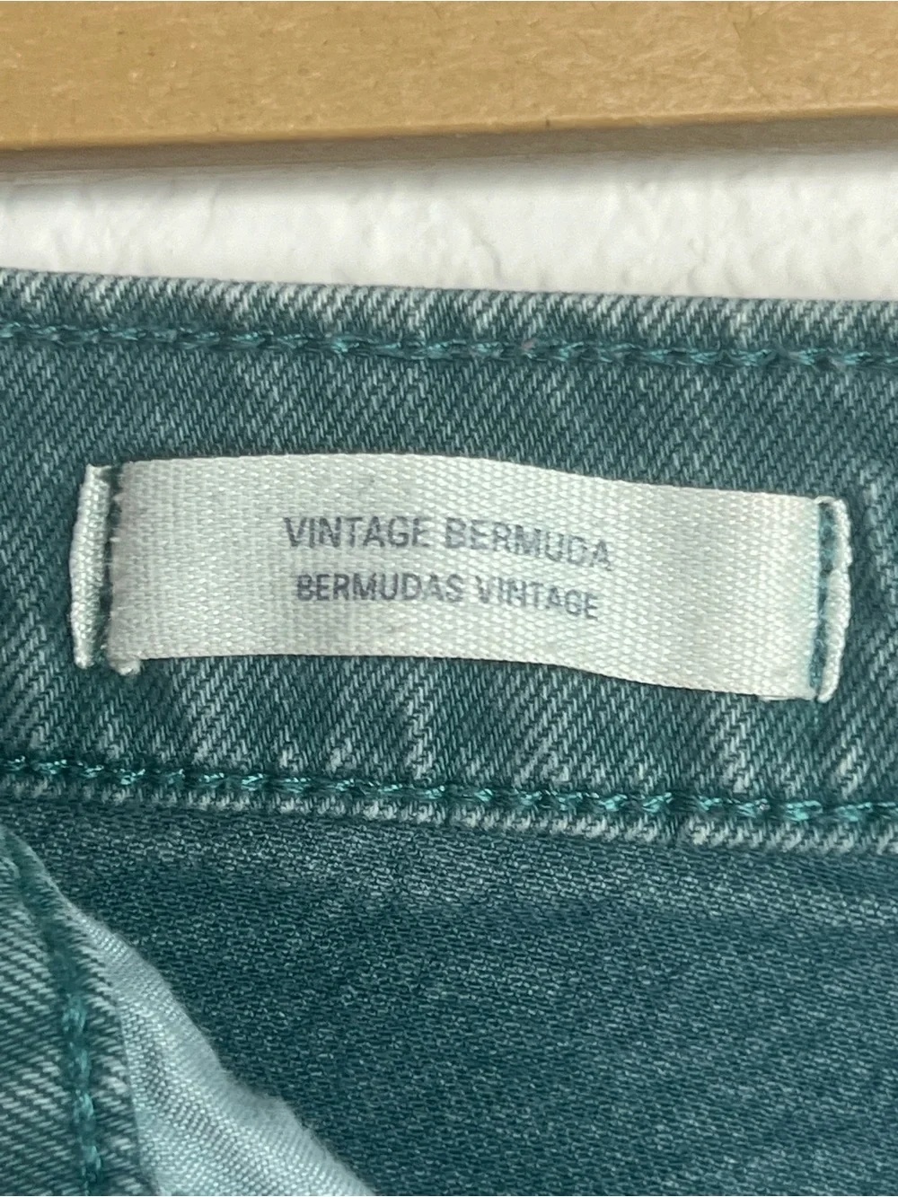 Coastal Granddaughter Vintage Bermuda Denim Shorts Raw Hem Granola Girl Gorpcore